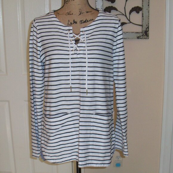 Tommy Hilfiger striped nautical top size Medium  Great condition! - Picture 1 of 12